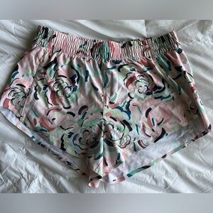 Athleta Floral Hustle 3” Shorts